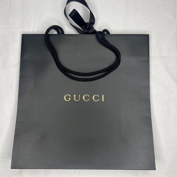 *EMPTY* Gucci Women's Black and Gold shopper Bag - Picture 1 of 7